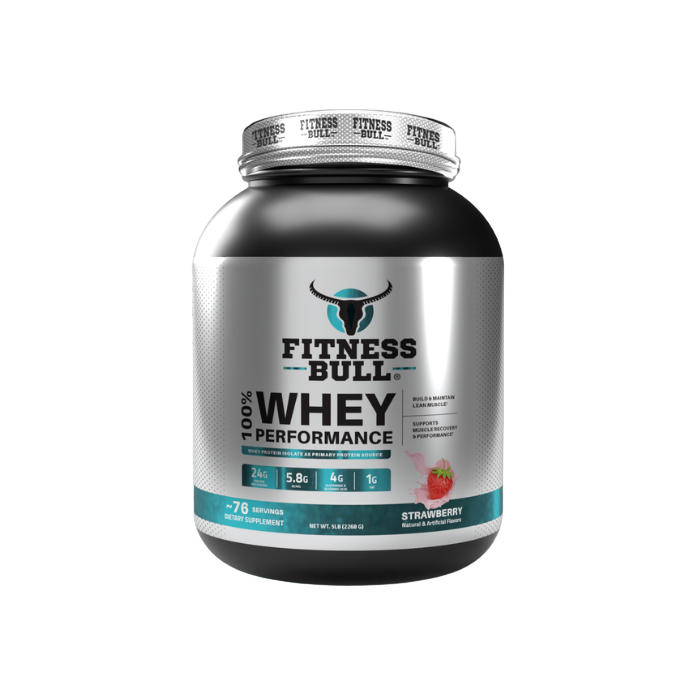 Fitness Bull 100% Whey Protein Strawberry 5LB
