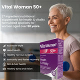Vital Healthcare Woman 50+ Multivitamin - Heart, Vision, Energy & Immune Support - 30 Tablets