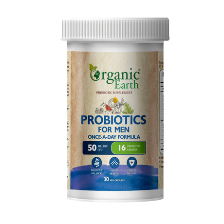 Organic Earth Probiotics For Men Cap 30s
