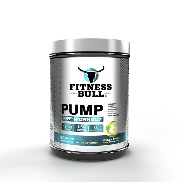 Fitness Bull Pump Pre-Workout Green Apple 225g