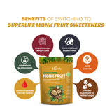 Superlife Monk Fruit With Erythritol Sweetener - 454g