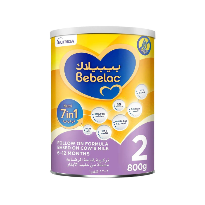Bebelac Nutri 7 In 1 Palm Oil Free 2 Follow On Formula 800g