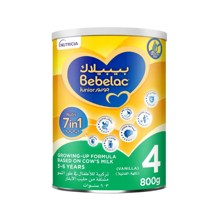 Bebelac Nutri 7 In 1 Palm Oil Free 4 Growing-Up Formula 800g