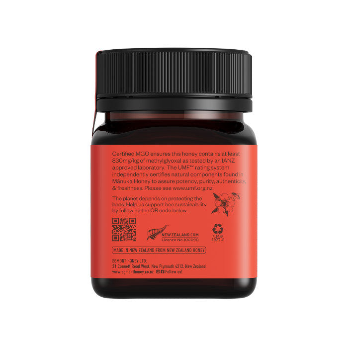 Egmont Honey Monofloral Manuka Honey 20+ UMF 830+MGO - 250g