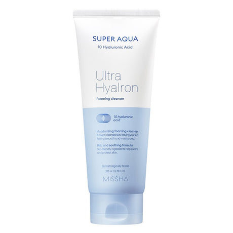 Missha Super Aqua Ultra Hyalron Foaming Cleanser - 200ml Missha