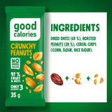 Good Calories Date Bar Crunchy Peanuts 35g With 97% Fruits & Nuts - Pack of 20 pcs