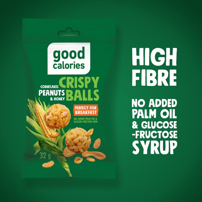 Good Calories Crispy Balls Cornflakes & Peanuts - 32g