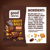 Good Calories Oats Bitter Belgian Chocolate Peanuts & Honey Crispy Balls – 40g