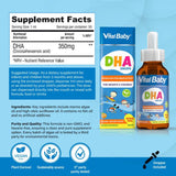 Vital Healthcare Vital Baby DHA Drops, Omega-3 Marine Algae, Vision & Heart Health - 50ml