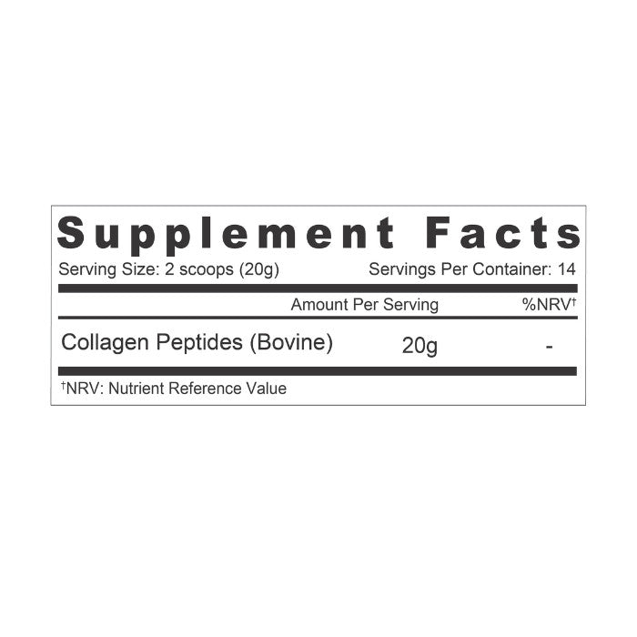 Organic Earth Collagen Peptides Unflavored, Collagen for Skin, Hair, Nails and Joint Health - 284g