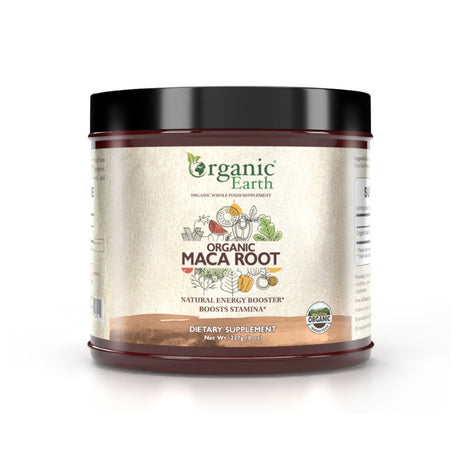Organic Earth Maca Root Powder for Energy and Vitality Support - 227g