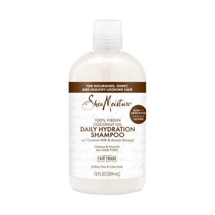 Shea Moisture 100% Virgin Coconut Oil Daily Hydration Shampoo Sulphate-Free Moisturizing Cleanser 384ml