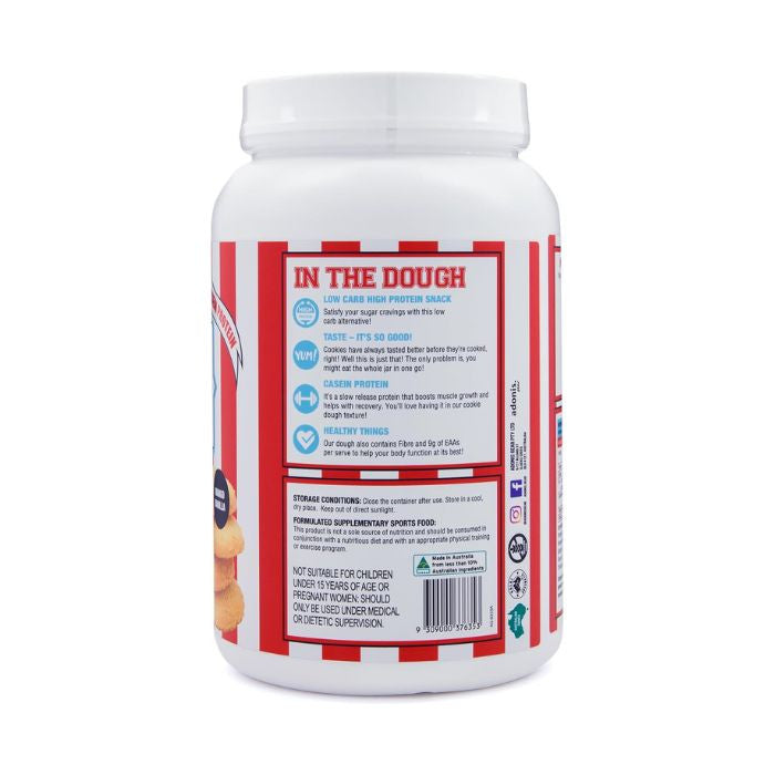 Adonis Gear Protein Cookie Dough Mango Vanilla, High Protein Low Carb Snack with Casein and EAAs, 1kg