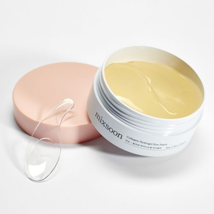 Mixsoon Collagen Hydrogel Eye Patch 84g, Hydrating, Firming, and Wrinkle-Care Patches with Peptides - 30 Pairs