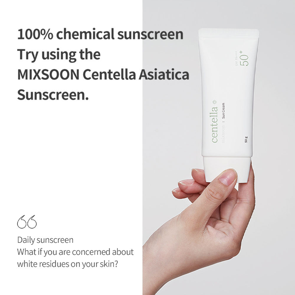 Mixsoon Centella (SPF 50+) Daily Sunscreen with Asiatica for UV Protection and Hydration - 50g