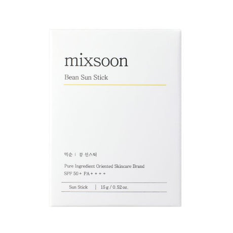 Mixsoon Bean Sun Stick (SPF50) Lightweight Matte Sun Protection with Fermented Plant Extracts - 15g