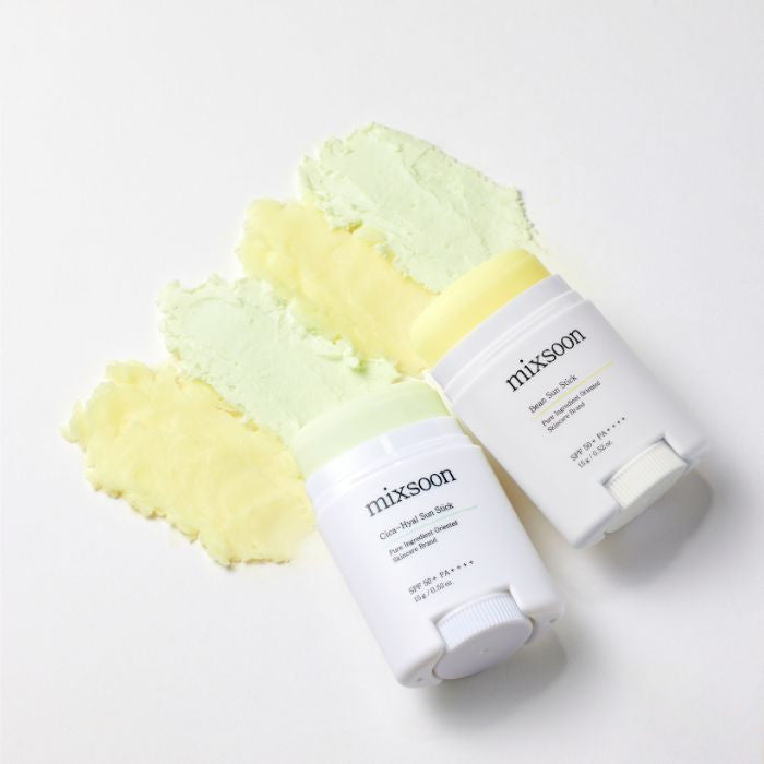Mixsoon Bean Sun Stick (SPF50) Lightweight Matte Sun Protection with Fermented Plant Extracts - 15g