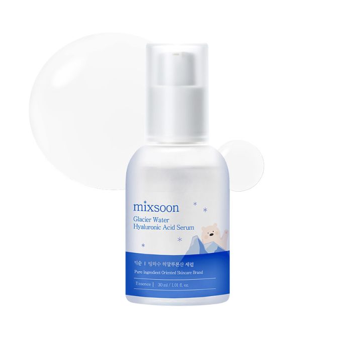 Mixsoon Glacier Water Hyaluronic Acid, Deep Hydration and Skin Barrier Strengthening Serum -30ml