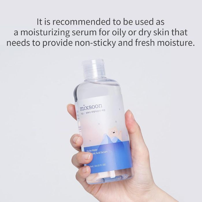 Mixsoon Glacier Water Hyaluronic Acid, Deep Hydration and Skin Barrier Strengthening Serum -30ml