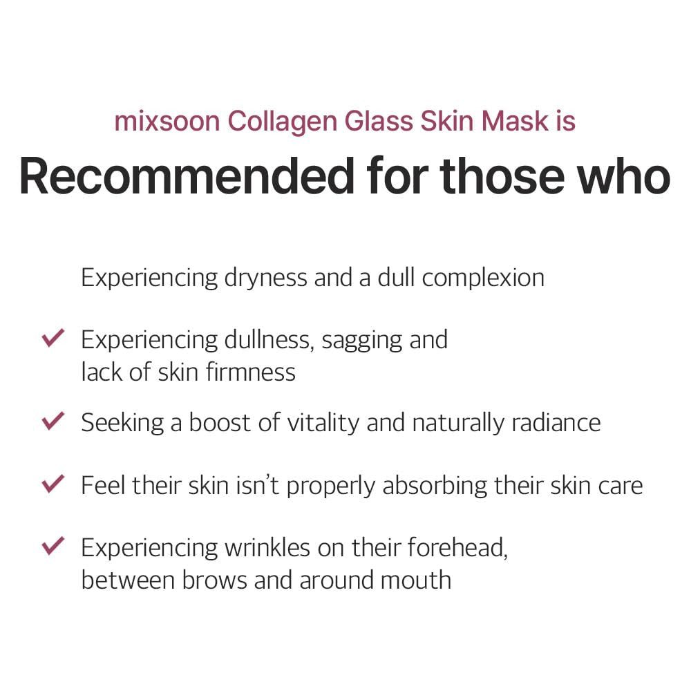 Mixsoon Collagen Glass Skin Peel-Off Mask for Hydration, Elasticity and Radiant Glow - 80ml