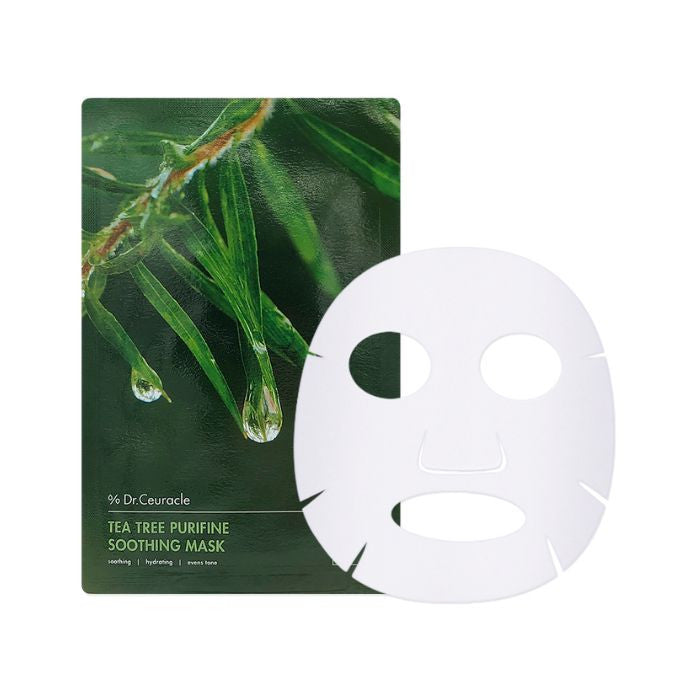 Dr. Ceuracle Tea Tree Purifine Soothing Mask 23ml Calming Sheet for Sensitive Skin Pack of 10