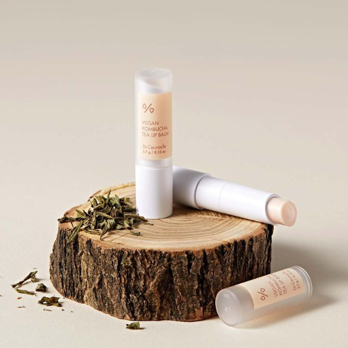 Dr. Ceuracle Vegan Kombucha Tea Lip Balm, Intensive Hydrating Repair for Dry Lips - 3. 7g