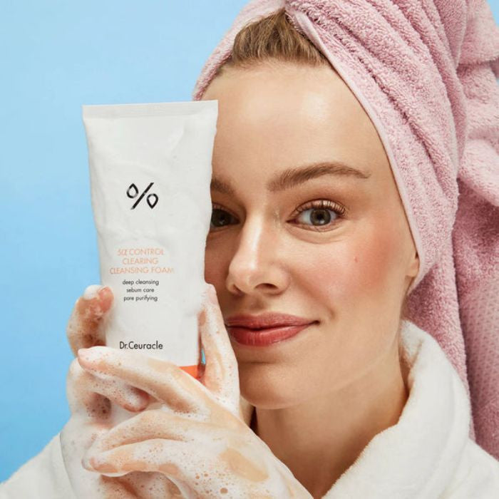 Dr. Ceuracle 5a Control Clearing Cleansing Foam, Salicylic Acid Acne Deep Cleanser - 200ml