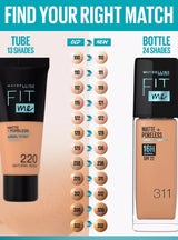 Maybelline New York Fit Me 111 Matte+Poreless SPF 22 Liquid Foundation