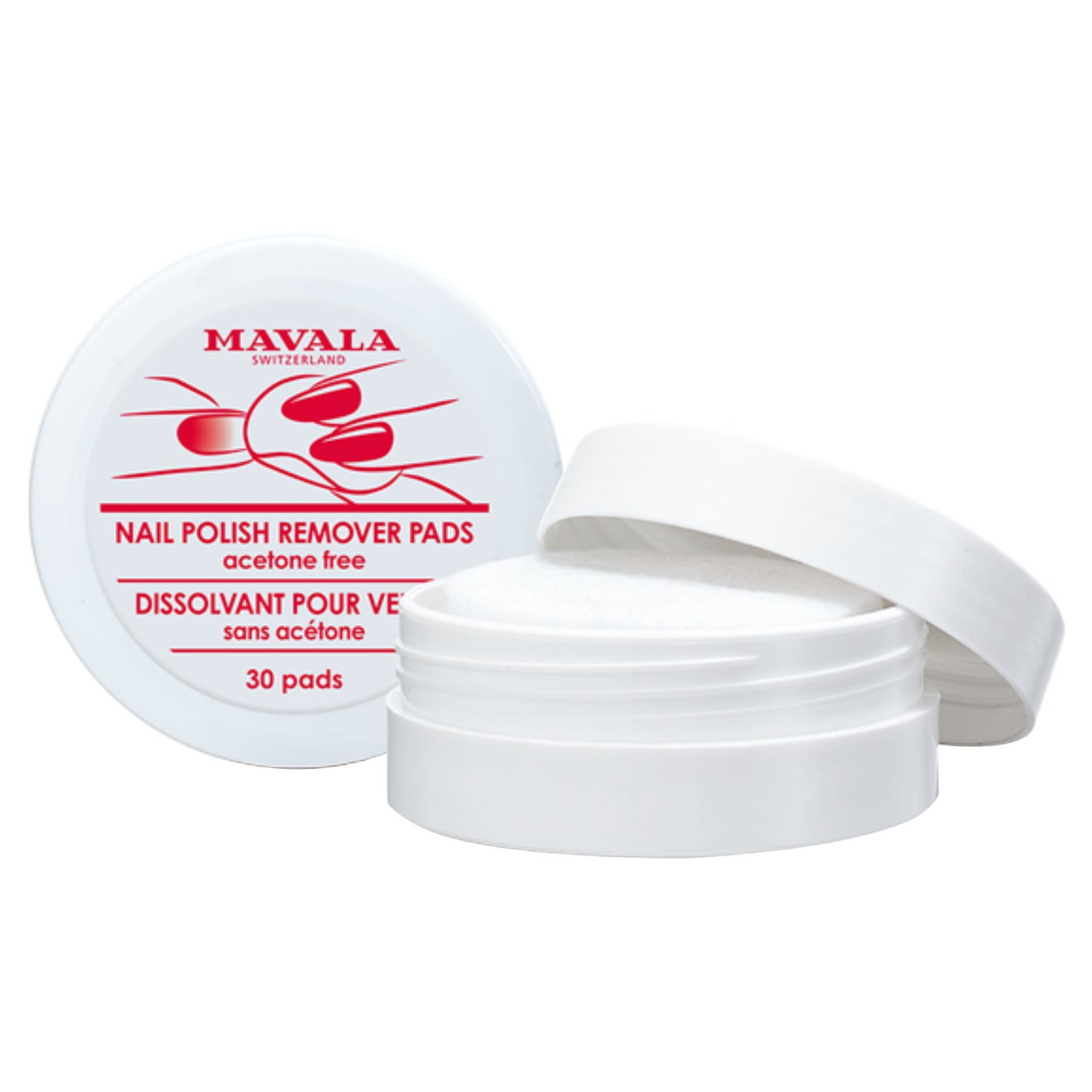 Mavala Nail Polish Remover Acetone Free Pads 30's