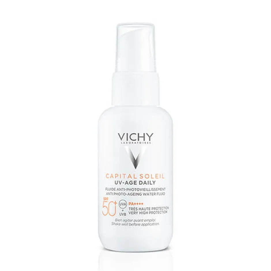 Vichy Capital Soleil UV Age Sunscreen Fluid SPF50 Daily Anti Ageing 40Ml