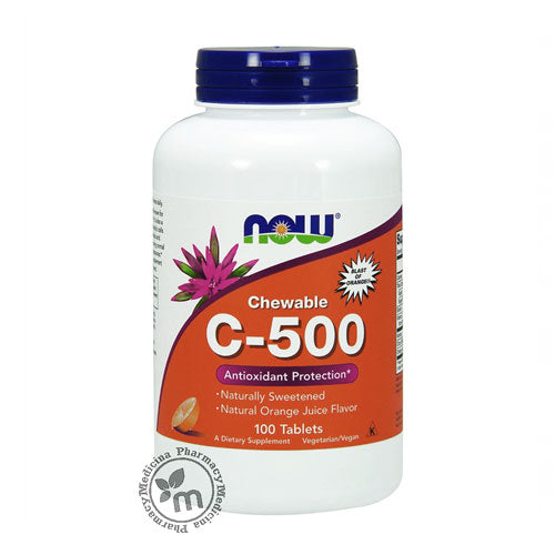 Now Vitamin C-500 Chewable tablets 100s