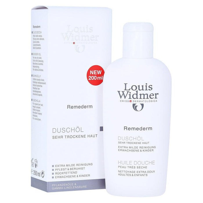 Louis Widmer Remederm Dry Skin Shower Oil 200Ml