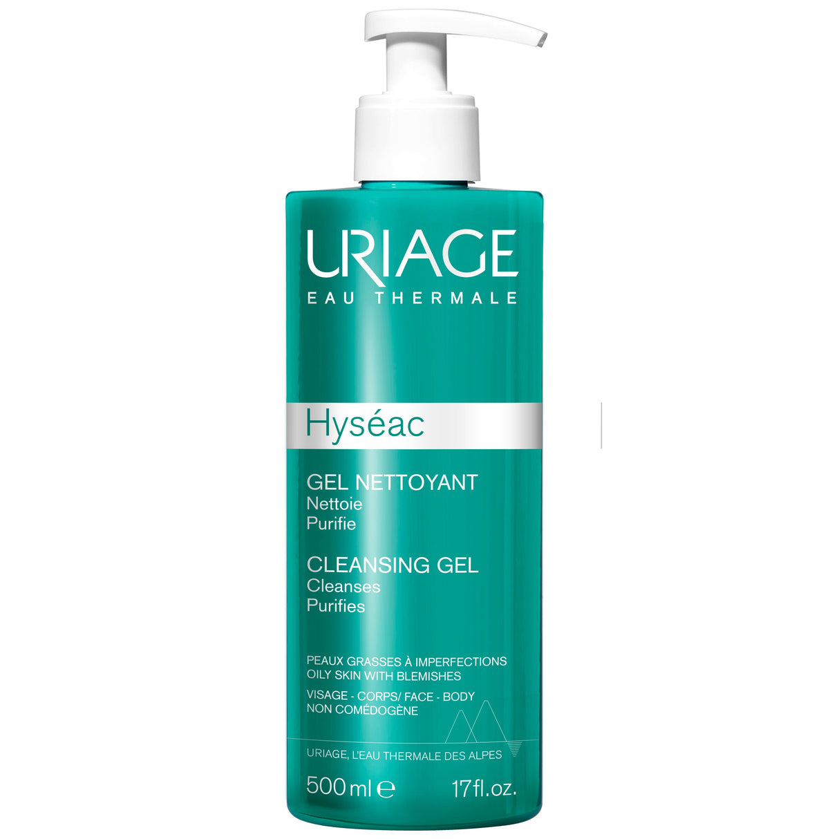 Uriage Hyseac Soap-Free Cleansing Gel For Combination to Oily Skin 500ml