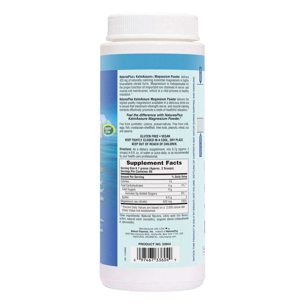 Natures Plus Kalm Assure Magnesium Powder 1.15 lb - (527g)