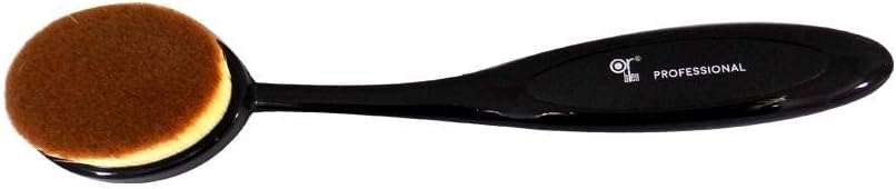 Or Bleu Curved Makeup Brush with oval head