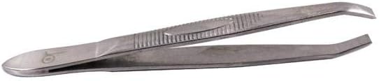 Or Bleu Square Tip Tweezers (Non-Slip Grip) - CT408