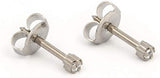 Studex 4MM Cubic Zirconia Allergy free Stainless Steel Ear Studs | Ideal for every day wear