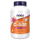 الآن أقراص C-500 قابلة للمضغ، 100 قرص