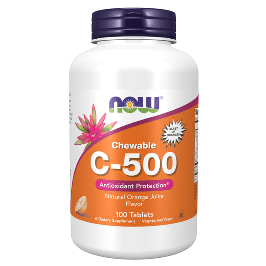 Now Chewable C-500 Tablets 100's