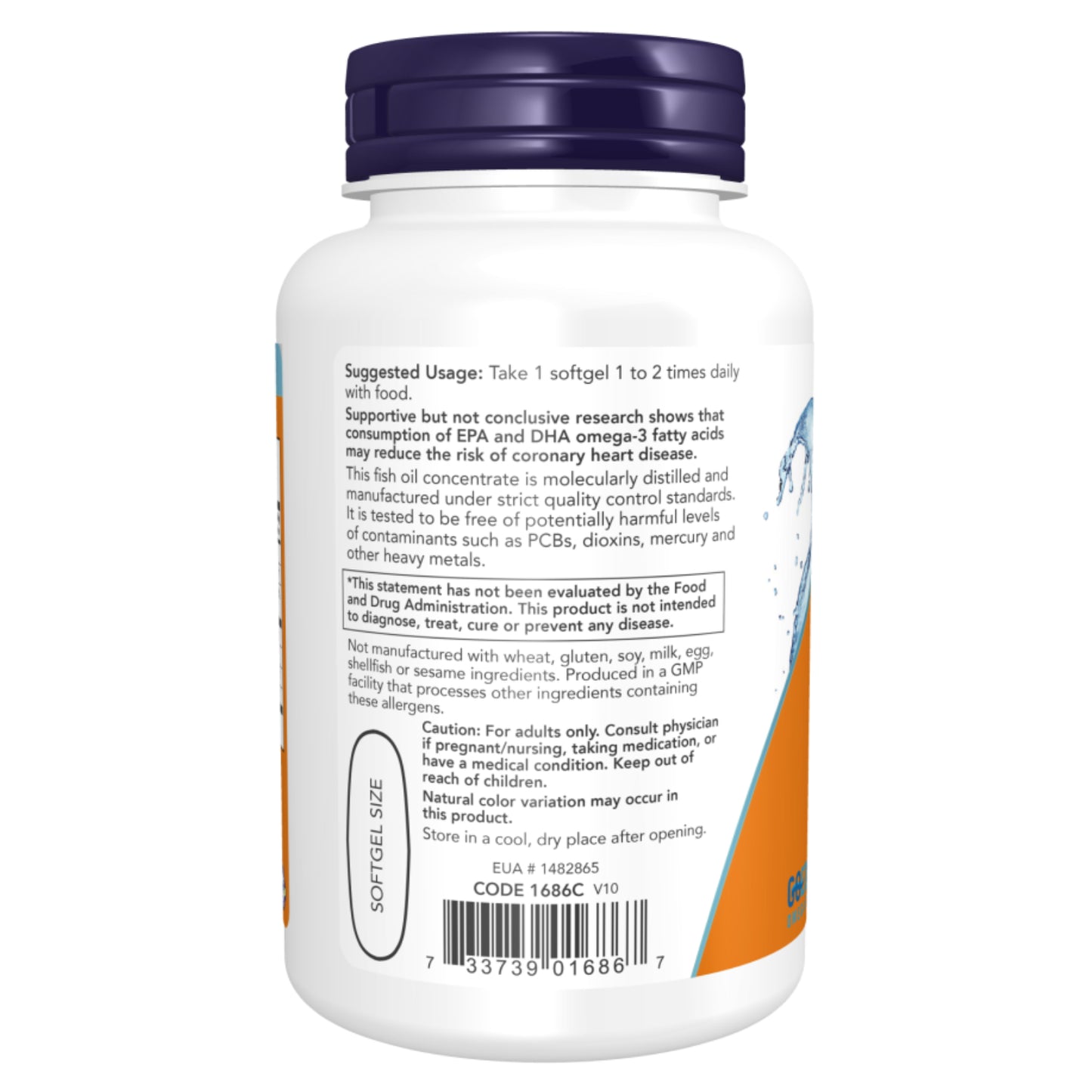 Now Tri-3D Omega Cardiovascular Support Softgels 90's