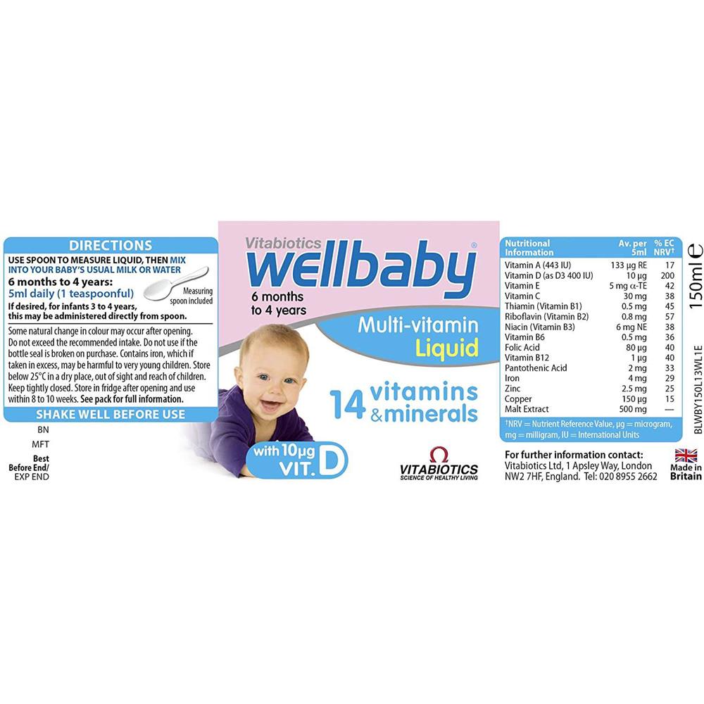 Wellbaby Multi-vitamin Liquid