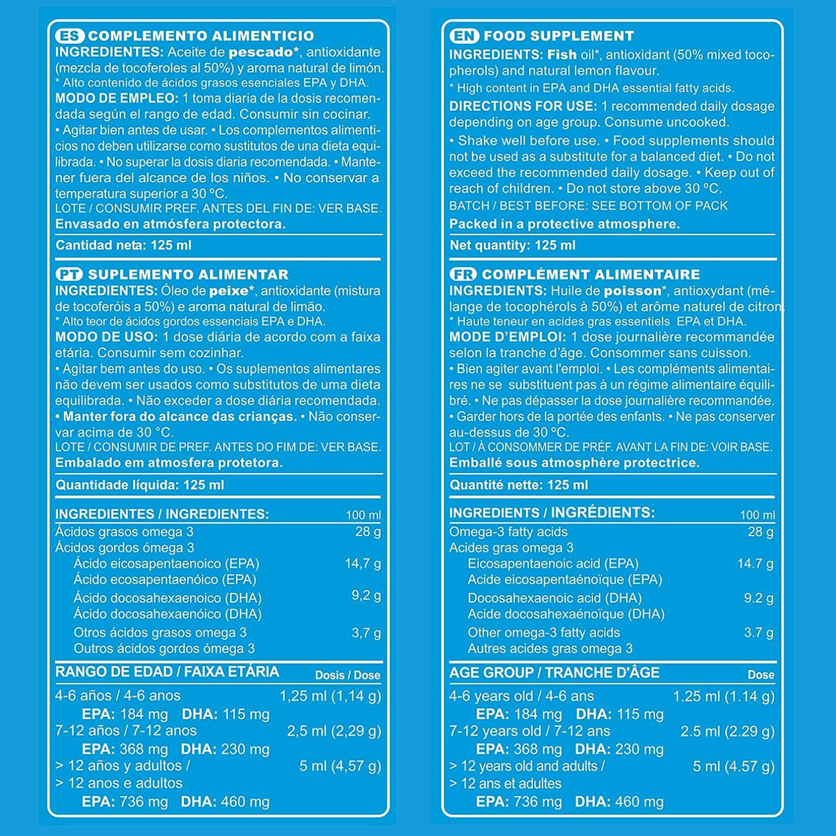 Marnys Omega 3 Liquid 125ml