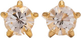 Studex 3MM April – Crystal Birthstone 24K Pure Gold Plated Ear Studs | Hypoallergenic | Ideal for every day wear