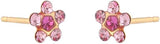 Daisy Light Rose – Fuchsia 24K Pure Gold Plated Ear Studs For Kids | Hypoallergenic | Ideal for every day wear