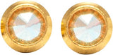 Studex 3MM Crystal Bezel 24K Pure Gold Plated Ear Studs | Hypoallergenic | Ideal for every day wear