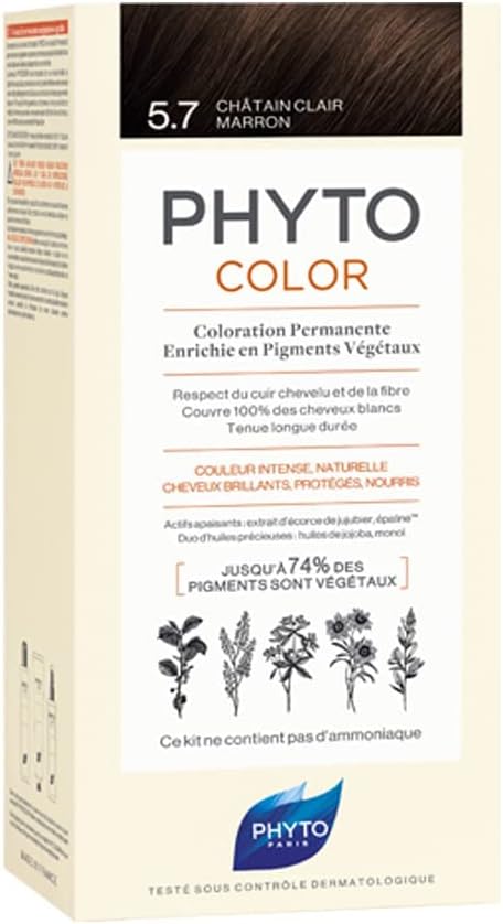 Phyto Phytocolor Permanent Hair Color - 5.7 Light Chestnut Cream