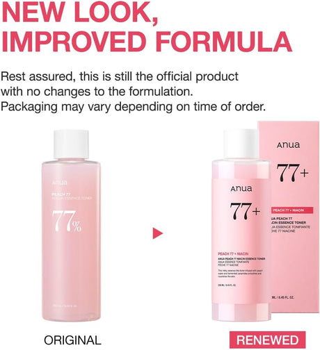 Anua Peach 77% Niacin Essence Facial Toner For Radiant & Plumping Skin 250ml