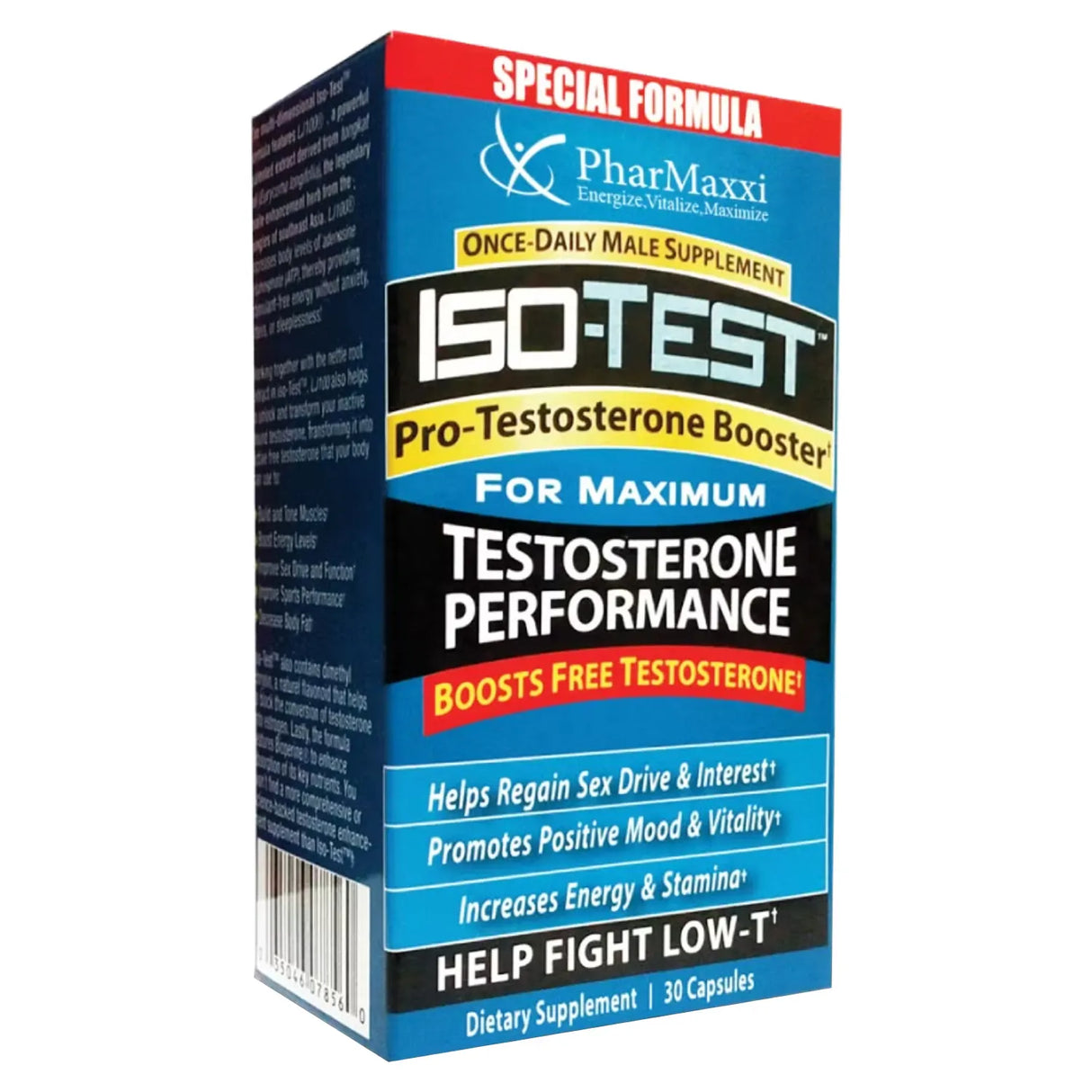 Pharmaxxi Iso Test Cybergenics Pro Testosterone Booster Capsules 30's