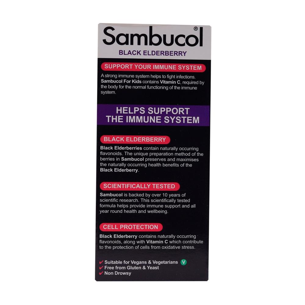 Sambucol Black Elderberry for Kids + Vitamin C Syrup 120ml