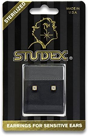 STUDEX Sensitive Stud Earrings 2mm Cubic-Zirconia in a Tiffany Setting